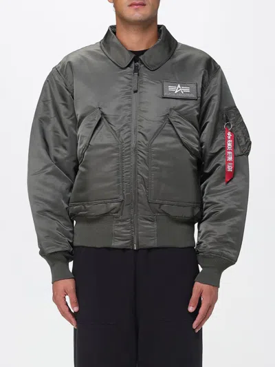 Alpha Industries Cwu 45 Heritage Bomber Jacket In Green