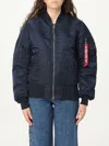 Alpha Industries Jacket  Woman Color Blue In Blue