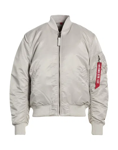 Alpha Industries Jacket In Light Grey