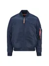 Alpha Industries Jacket "ma-1 Vf 59" In Blue
