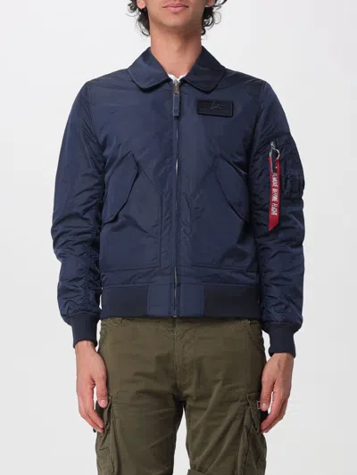 Alpha Industries Jacket  Men Color Blue