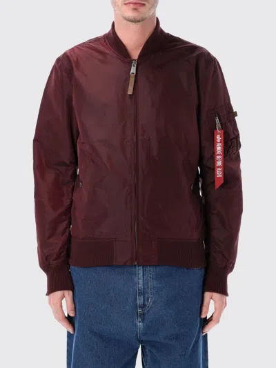 Alpha Industries Jacket  Men Color Ebony In Burgundy