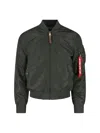 Alpha Industries Ma-1 Vf 59 Bomber Jacket In Black