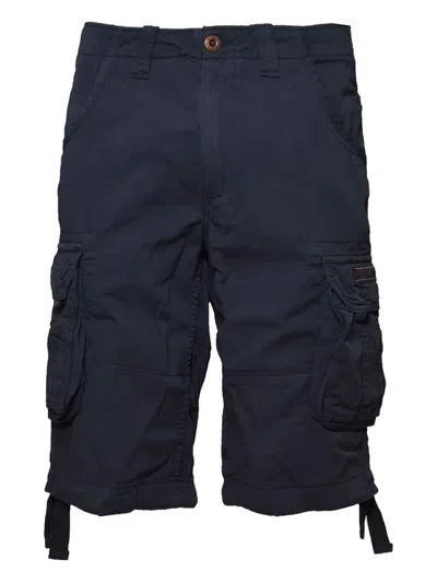 Alpha Industries Cargo-style Cotton Shorts In Black