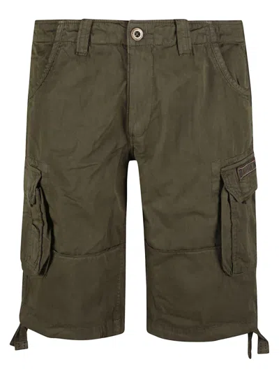 Alpha Industries Jet Shorts In Olive Green