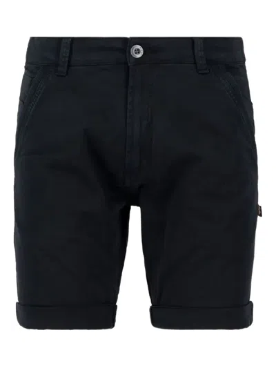 Alpha Industries Kerosene Drawstring-fastening Shorts In Blue