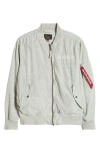 Alpha Industries L-2b Dotted Camo Flight Jacket In Light Gray