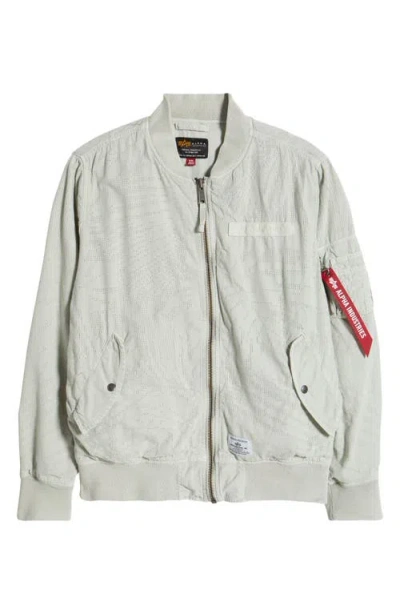 Alpha Industries L-2b Dotted Camo Flight Jacket In Light Gray