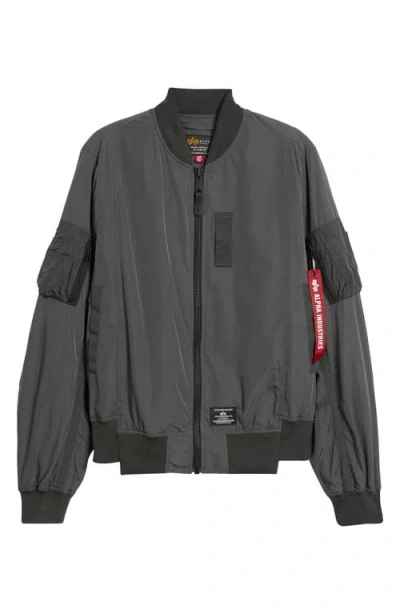 Alpha Industries L-2b Paratrooper Flight Jacket In Charcoal