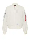 Alpha Industries L-2b Paratrooper Flight Jacket In Dune White