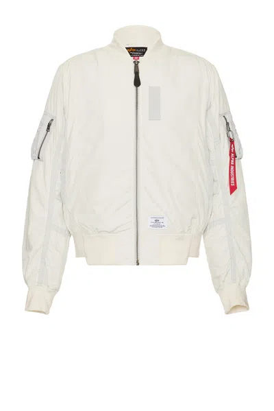 Alpha Industries L-2b Paratrooper Flight Jacket In Dune White