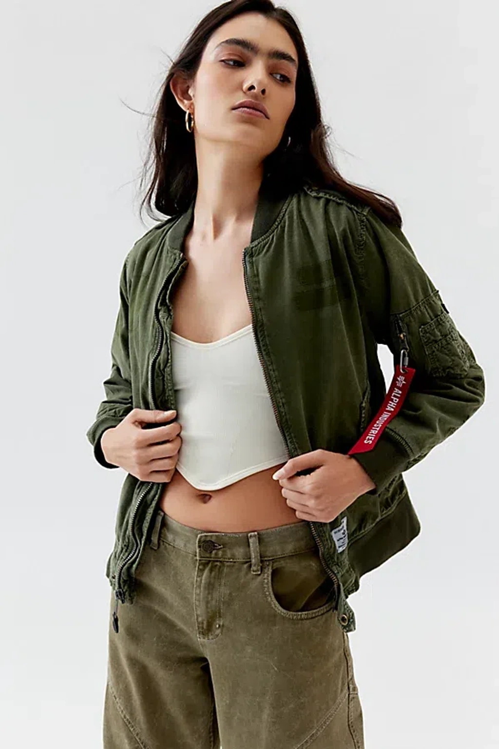 Urban Outfitters Alpha Industries Cropped Bomber Alpha Industries