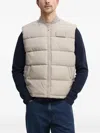 Alpha Industries Logo-detail Quilted Gilet In Neutral