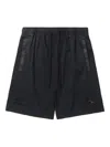 Alpha Industries Logo-patch Shorts In Black