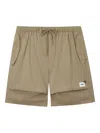 Alpha Industries Logo-patch Shorts In Green