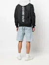 Alpha Industries Logo Print Bomber Jacket In Black