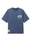 Alpha Industries Logo-print Cotton T-shirt In Blue