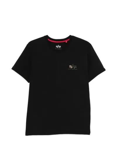 Alpha Industries Logo-print T-shirt In Black