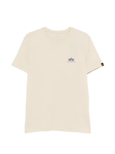 Alpha Industries Logo-print T-shirt In Gold