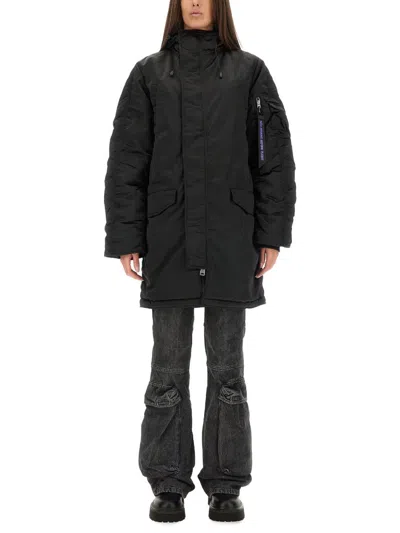 ALPHA INDUSTRIES ALPHA INDUSTRIES LONG BOMBER JACKET "N-3B" UNISEX