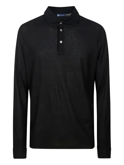 Alpha Industries Long-sleeve Button Polo Shirt In Blue