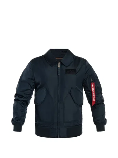 Alpha Industries Long-sleeves Bomber Jacket In Blue