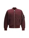 Alpha Industries Down Jackets In Burgundy