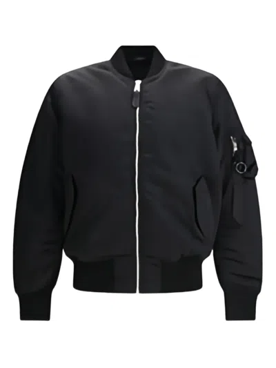 Alpha Industries Ma-1 3m Flight Reversible Jacket In Black