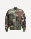 Alpha Industries Camouflage Utility Pocket Bomber Jacket In Multi