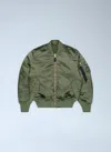 Alpha Industries Ma-1 Base Flight Bomber Jacket In Green