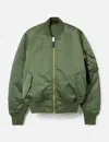 Alpha Industries Ma-1 Base Flight Bomber Jacket In Green