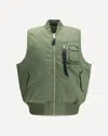 Alpha Industries Zip Pocket Gilets In Green