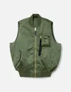 Alpha Industries Ma-1 Base Vest In Green