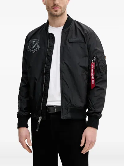 Alpha Industries Ma-1 Bomber Jacket In Black