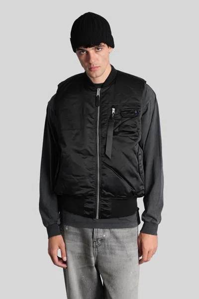 Alpha Industries Ma-1 Bomber Jacket In Black