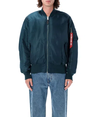 Alpha Industries Ma-1 Bomber Jacket In Navy