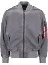 Alpha Industries Ma-1 Bomber Jacket In Grey