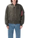Alpha Industries Ma-1 Bomber Jacket In Rep Grey