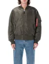 Alpha Industries Ma-1 Bomber Jacket In Rep Grey