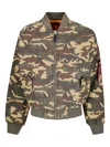 Alpha Industries Ma-1 Camouflage Jacket In Multi