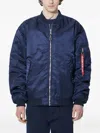 Alpha Industries Ma-1 Cs Bomber Jacket In Blue