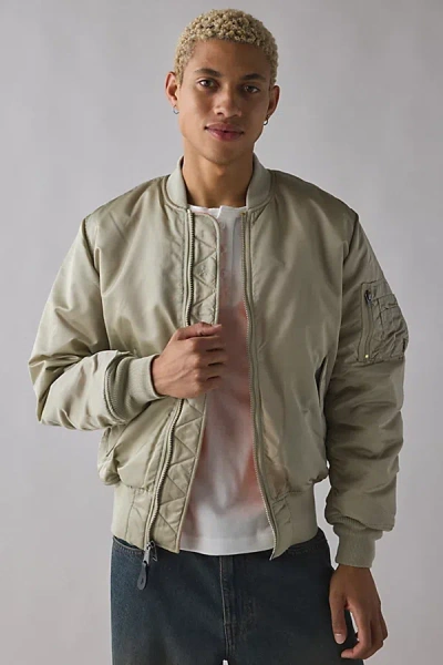 Alpha Industries Ma-1 Flight Jacket In Neutral, Men's At Urban Outfitters
