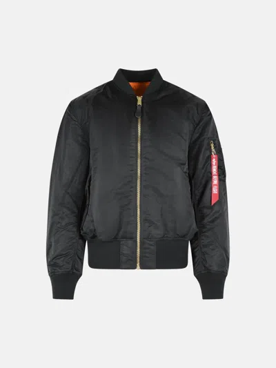 Alpha Industries 'ma-1 Heritage' Reversible Black Nylon Bomber Jacket
