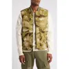 Alpha Industries Ma-1 Mod Water Resistant Vest In Green Blur Camo
