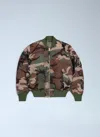 Alpha Industries Ma-1 Primaloft Flight Camo Bomber Jacket In Multi
