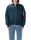 Alpha Industries Heritage Ma-1 Reversible Bomber Jacket In Blue