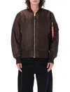 Alpha Industries Ma-1 Reversible Bomber In Brown