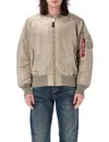 Alpha Industries Ma-1 Reversible Bomber In Neutral