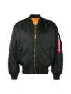 Alpha Industries Ma-1 Reversible Oversized Bomber Jacket In Black