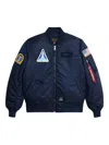 Alpha Industries Ma-1 Space-shuttle Patched Jacket In Blue
